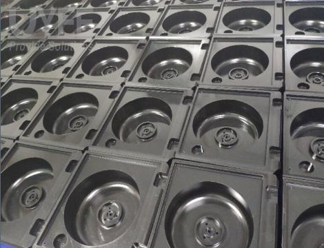 black Polypropylene parts CNC Machined