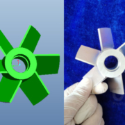 aluminum fan blade machined