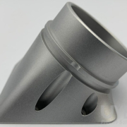 CNC machined aluminum part with anodized