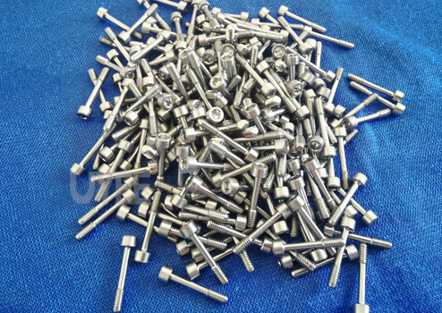 custom titanium machined screw